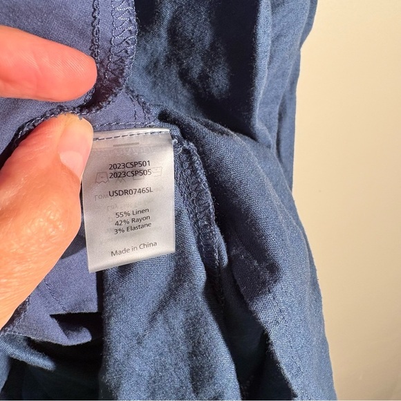 Universal Standard Dune Linen Shirtdress - Picture 7 of 8